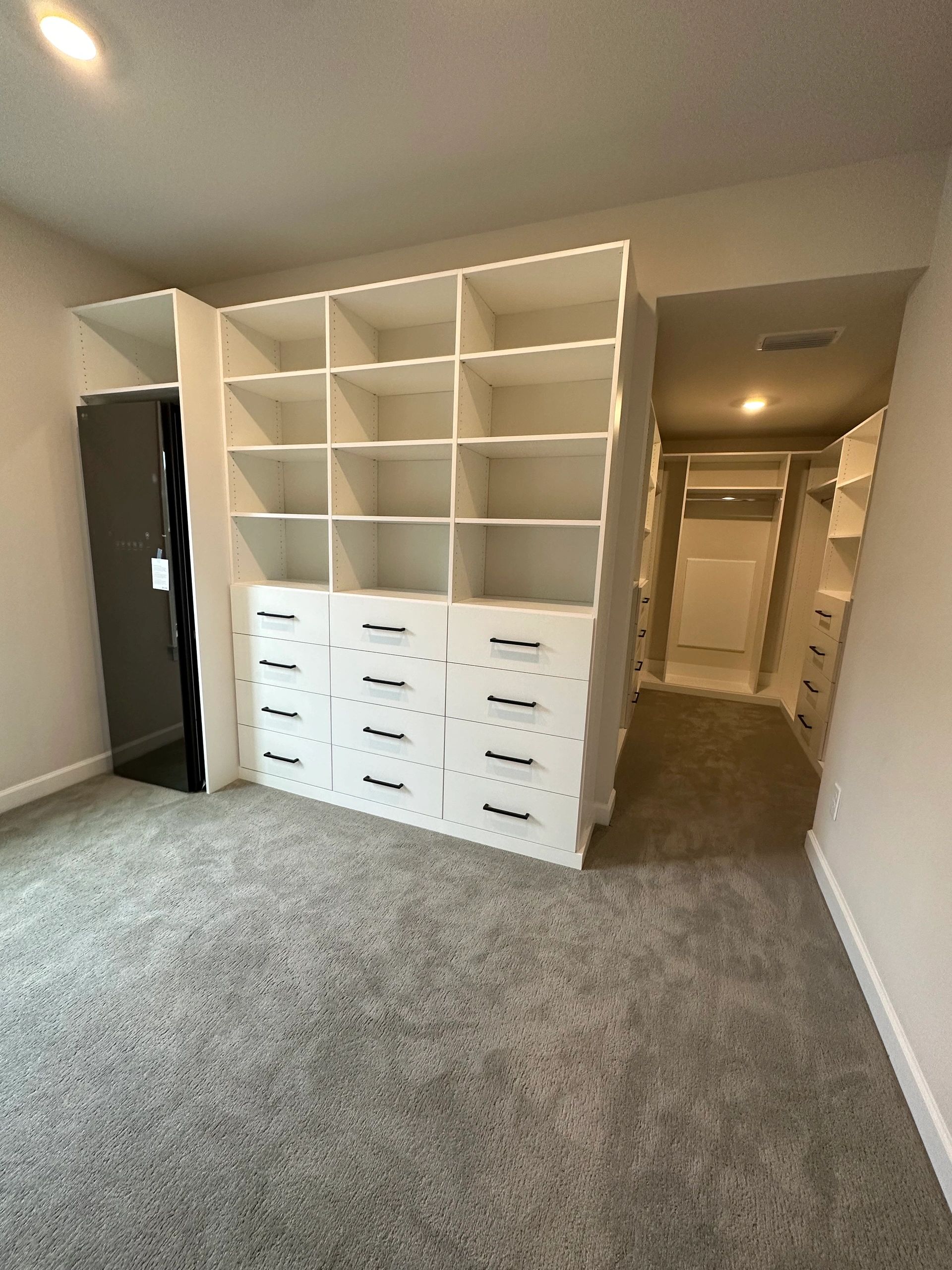 White walk-in closet system Fantasy Closets Virginia