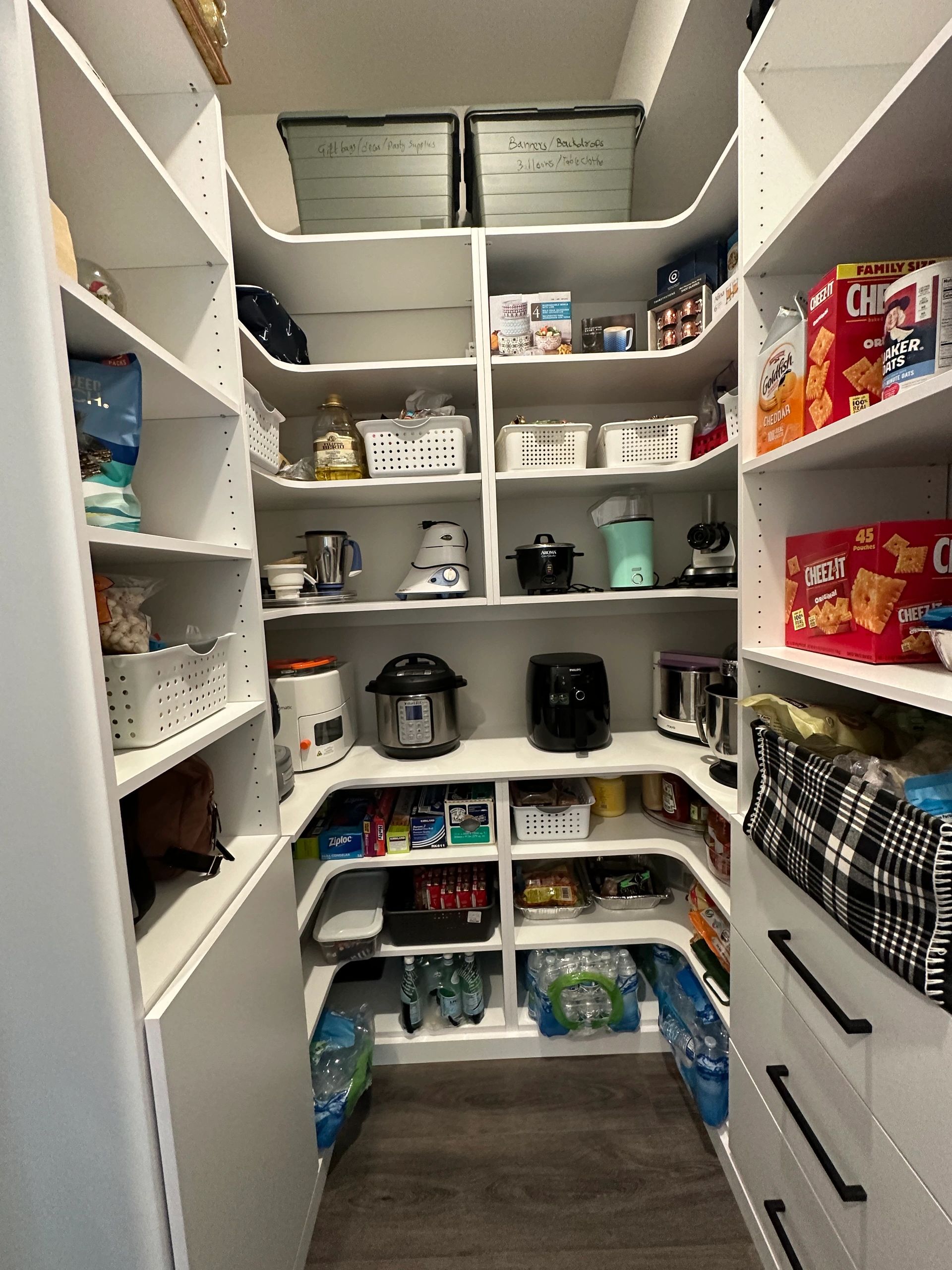 Pantry organization system adjustable shelves Northern Virginia