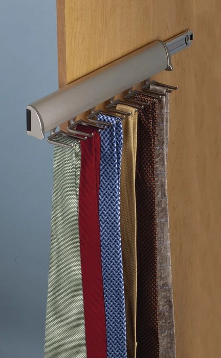 Slide out tie organizer accessory Fantasy Closets