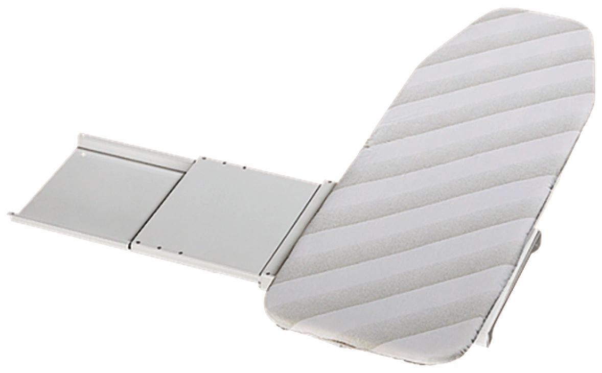 Slide-out ironing board hidden inside closet unit