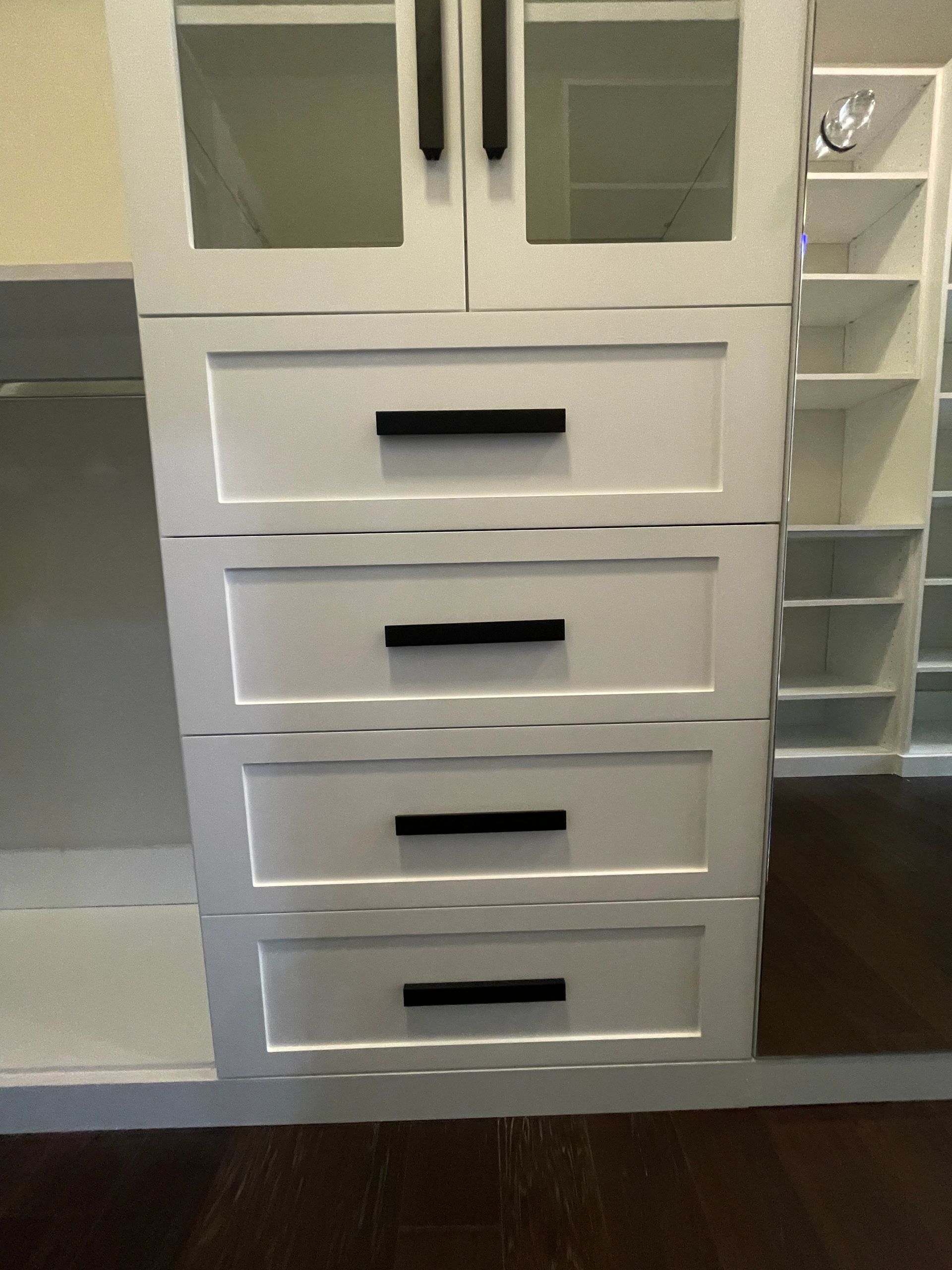 Shaker style drawer front premium modern custom closets